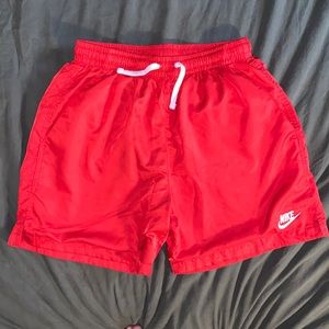 Red men’s Nike shorts